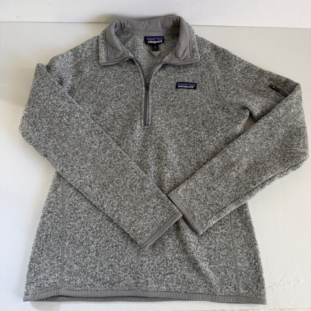 Patagonia Better Sweater 1/4 Zip Fleece Pullover Gray Medium Outdoor Gorpcore